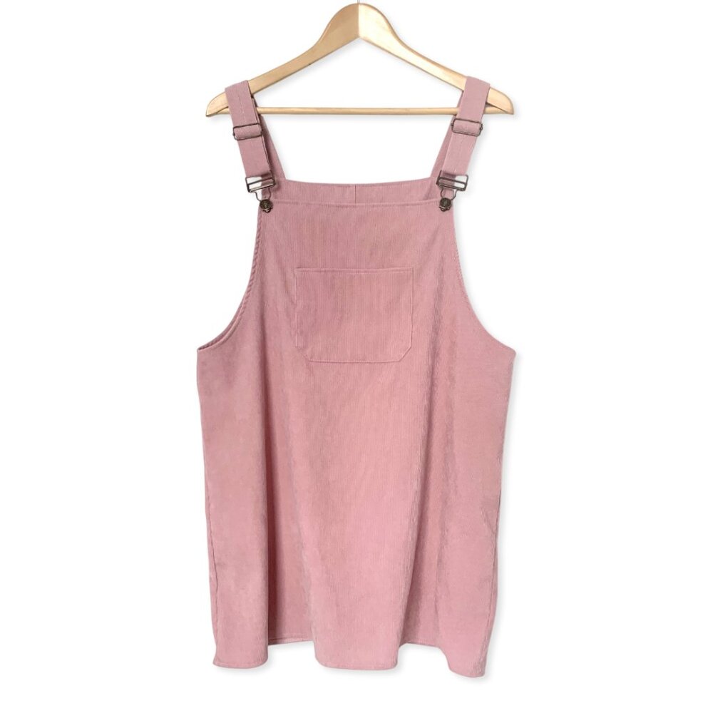 Corduroy Overalls Dress Pink Cottagecore Grandma Balletcore Boho Twee Feminine